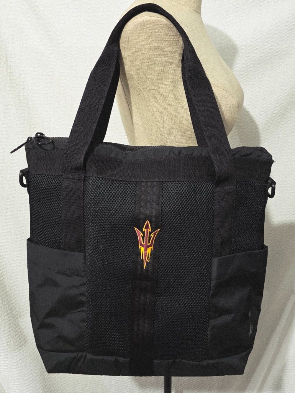 New Adidas Women's All Me ToteBlack Zip Bag Arizona State University